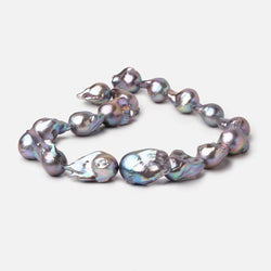 24-31mm Lilac Silver Ultra Baroque Freshwater Pearls 18 inch 17 Beads AA (ONLINE ORDER ONLY)