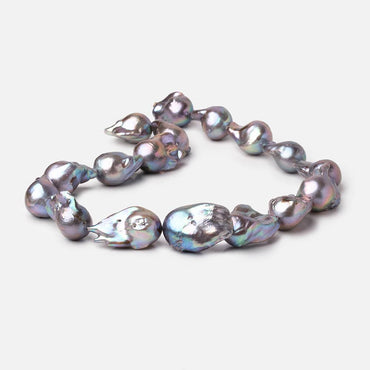 24-31mm Lilac Silver Ultra Baroque Freshwater Pearls 18 inch 17 Beads AA (ONLINE ORDER ONLY)