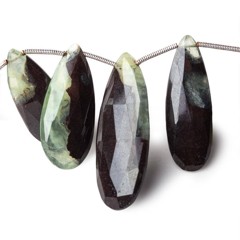 24-36mm Prehnite Beads Pear Briolette 8 inch 16 pieces (ONLINE ORDER ONLY)