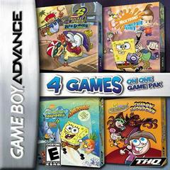 Nickelodeon 4 Games on 1 Pack: Spongebob Squarepants SuperSponge / Nicktoons Freeze Frame Frenzy / Fairly Oddparents Shadow Showdown / Rocket Power Zero Gravity Zone (Gameboy Advance) (ONLINE ORDER ONLY)