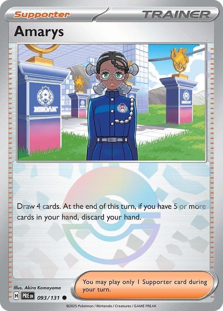 Amarys (093/131) (Poke Ball Pattern) [Scarlet & Violet: Prismatic Evolutions] (Online Only)