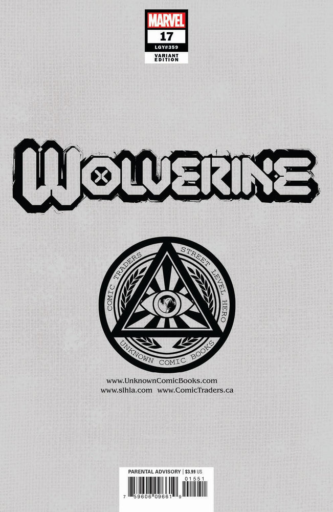 Wolverine #17 Unknown Comics Alan Quah Exclusive Var (10/20/2021) (10/27/2021) (ONLINE ORDER ONLY)