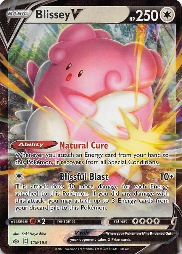 Blissey V (119/198) [Sword & Shield: Chilling Reign] (Online Only)