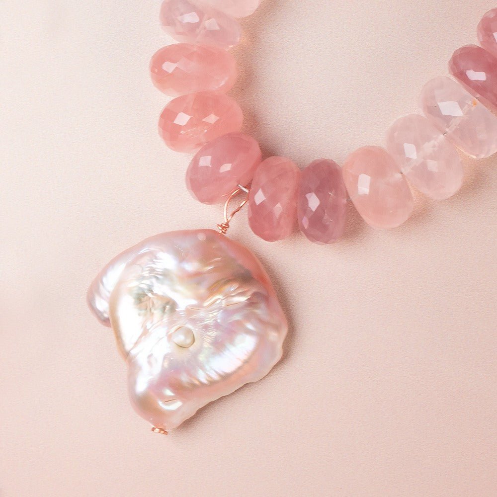 24.5-33mm Blush Pink Ultra Baroque Focal Beads 1 piece (ONLINE ORDER ONLY)