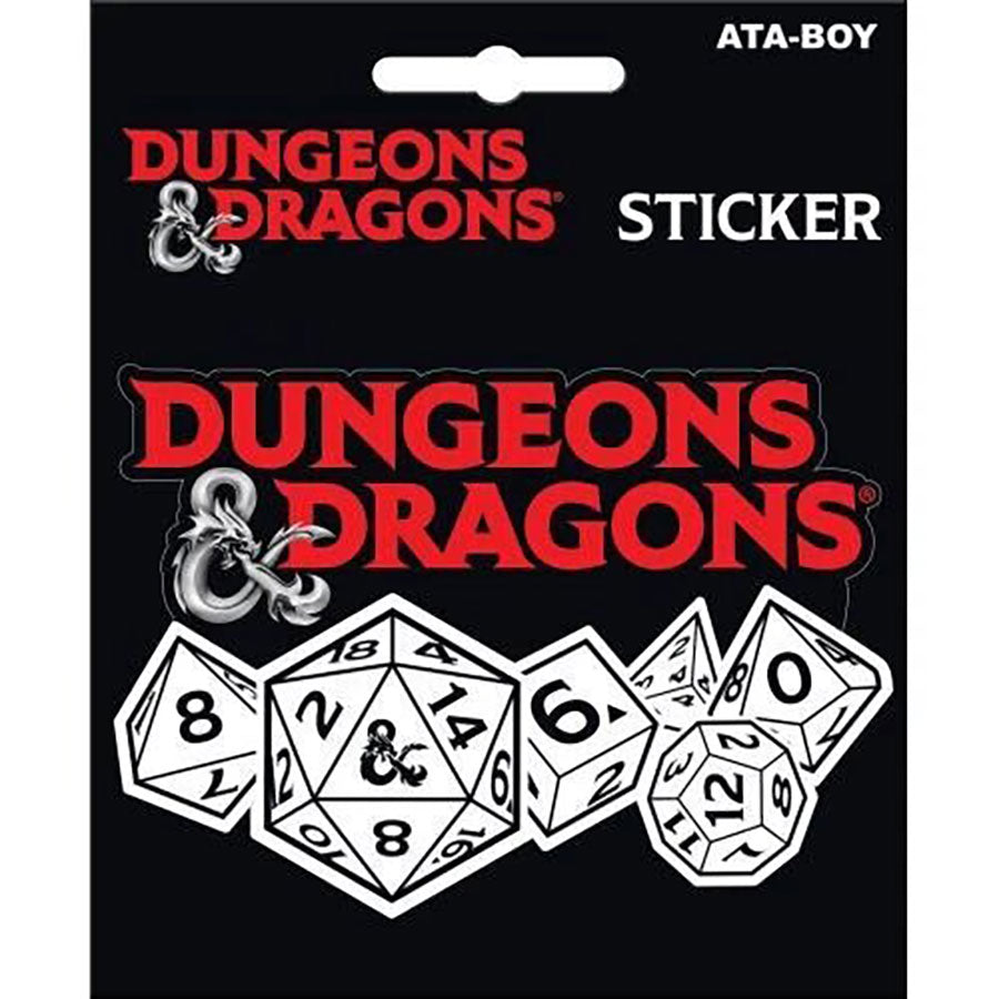 Dungeons & Dragons: Dice Sticker (ONLINE ORDER ONLY)