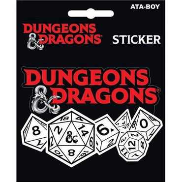 Dungeons & Dragons: Dice Sticker (ONLINE ORDER ONLY)