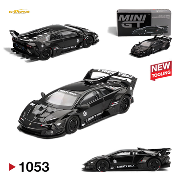 (Pre-Order) Mini GT Lamborghini LB-Silhouette Works Murcielago GT Evo - Black 1:64 (ONLINE ORDER ONLY)