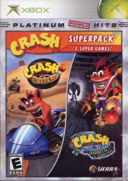 Crash Superpack - Crash Nitro Kart / Crash Bandicoot: The Wrath of Cortex (Xbox) (ONLINE ORDER ONLY)