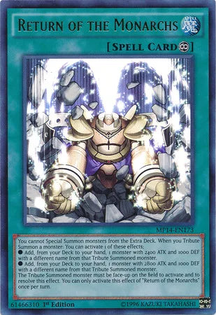 Return of the Monarchs [MP14-EN173] Ultra Rare