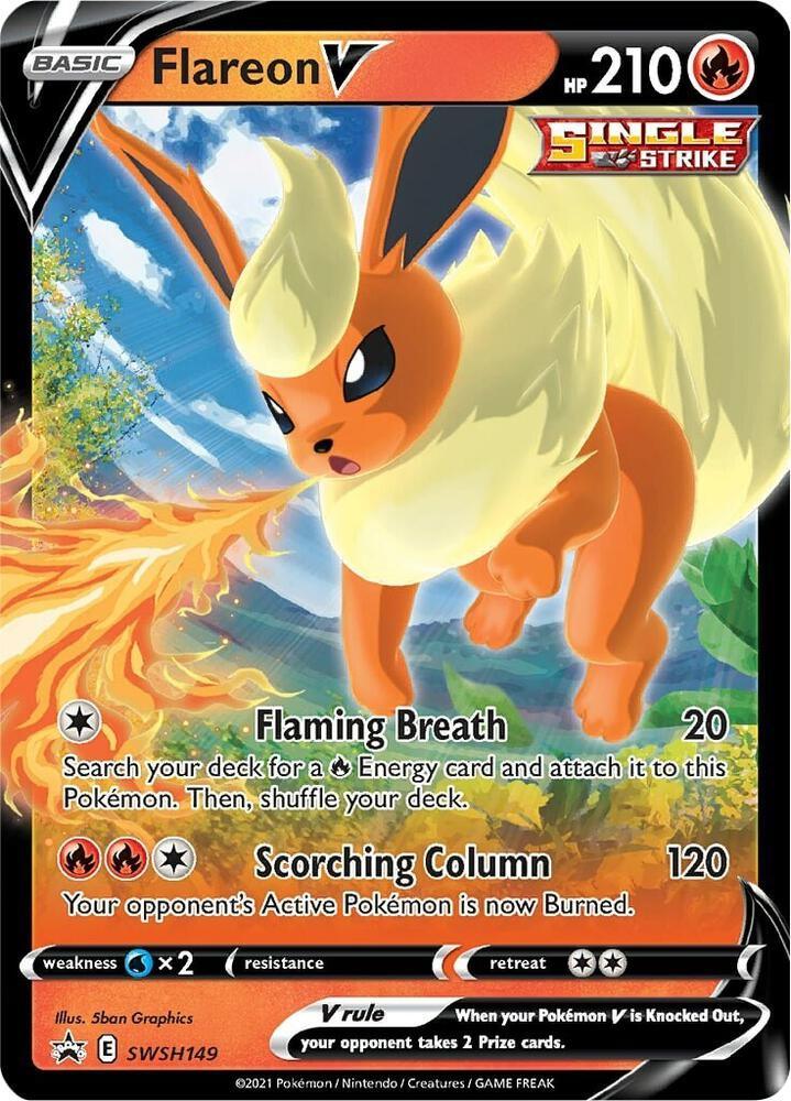 Flareon V (SWSH149) [Sword & Shield: Black Star Promos] (Online Only)