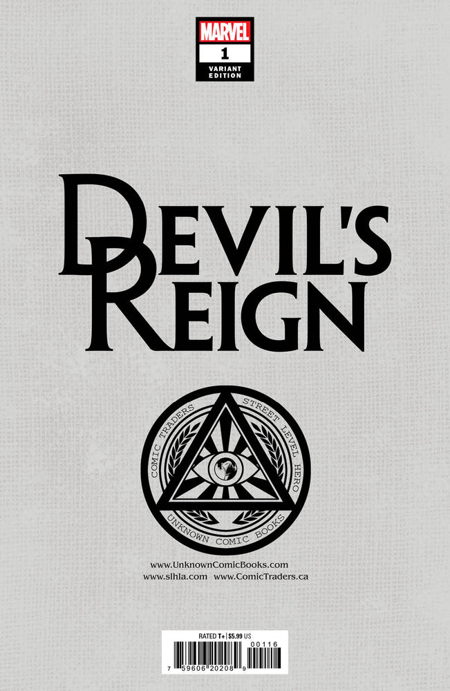 Devils Reign #1 (Of 6) Unknown Comics Marco Turini Exclusive Var (12/08/2021) (Online Only)