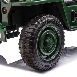 24V Freddo Military Willy Truck 3 Seater Electric Ride on (ONLINE ORDER ONLY)