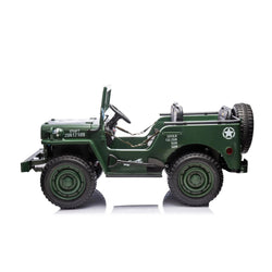 24V Freddo Military Willy Truck 3 Seater Electric Ride on (ONLINE ORDER ONLY)