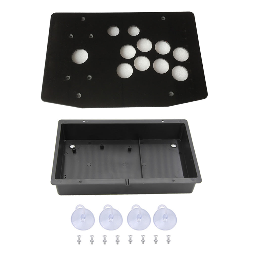 RAC-K500F Acrylic Panel Flat Case 24/30mm Button Hole DIY Arcade Joystick Kits (Online Only)