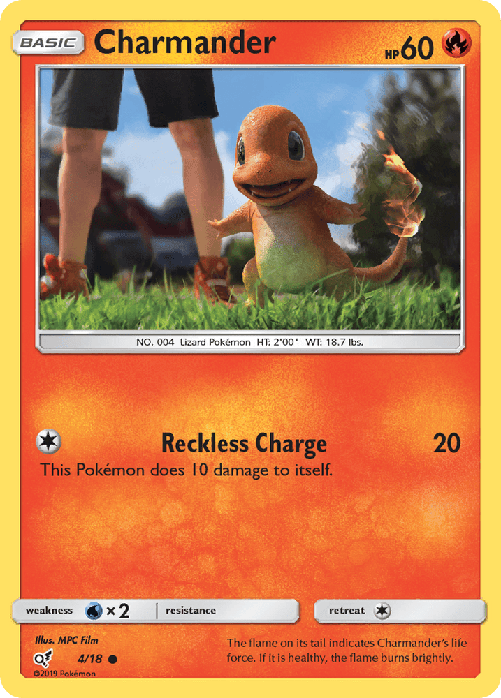 Charmander (4/18) [Sun & Moon: Detective Pikachu] (Online Only)