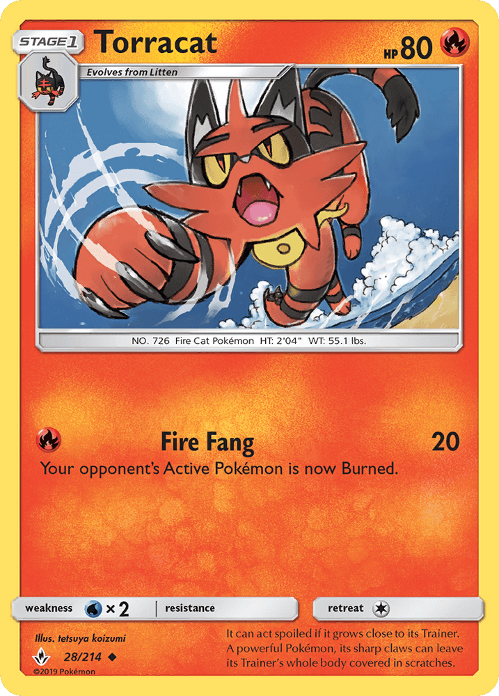 Torracat (28/214) [Sun & Moon: Unbroken Bonds] (Online Only)