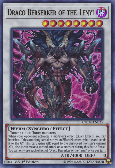 Draco Berserker of the Tenyi [CHIM-EN035] Ultra Rare (ONLINE ORDER ONLY)