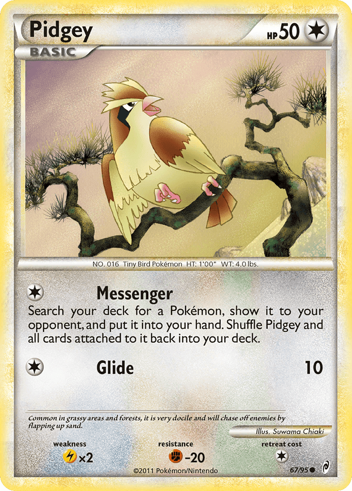 Pidgey (67/95) [HeartGold & SoulSilver: Call of Legends] (Online Only)