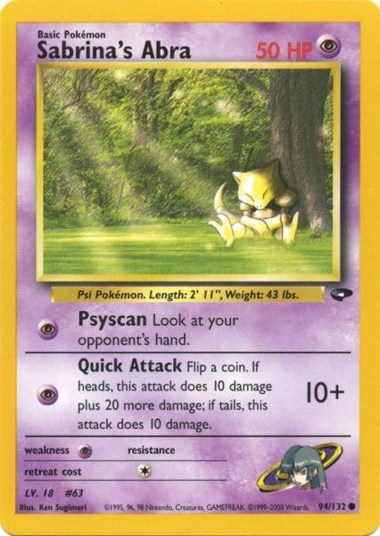 Sabrina's Abra (94/132) [Gym Challenge Unlimited] (Online Only)