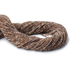 2.4mm Golden Sheen Moonstone Micro Faceted Rondelles 12.75 inch 174 Beads (ONLINE ORDER ONLY)