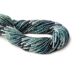 2.4mm Indicolite Tourmaline Micro Faceted Round Beads 12.5 inch 146 pieces AAA (ONLINE ORDER ONLY)