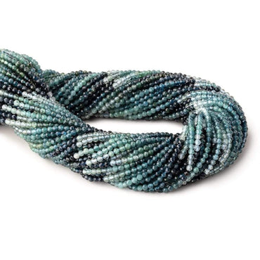 2.4mm Indicolite Tourmaline Micro Faceted Round Beads 12.5 inch 146 pieces AAA (ONLINE ORDER ONLY)