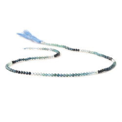 2.4mm Indicolite Tourmaline Micro Faceted Round Beads 12.5 inch 146 pieces AAA (ONLINE ORDER ONLY)
