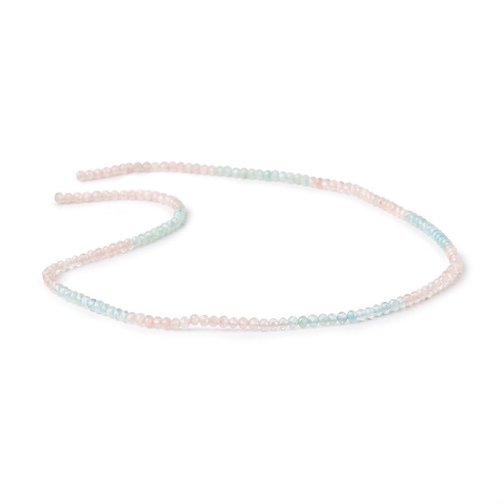 2.4mm Multi Beryl Micro Faceted Rondelle Beads 12.5 inch 164 pieces (ONLINE ORDER ONLY)