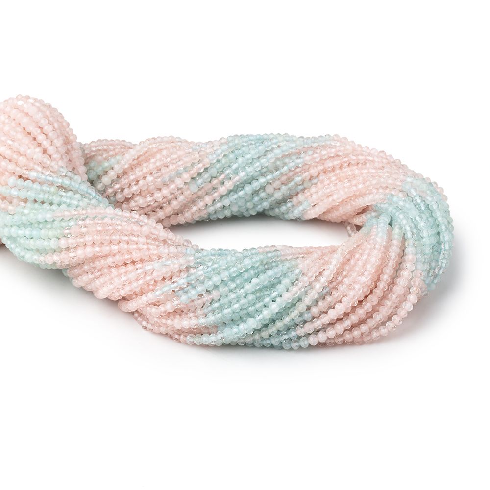 2.4mm Multi Beryl Micro Faceted Rondelle Beads 12.5 inch 164 pieces (ONLINE ORDER ONLY)