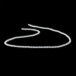 2.4mm Natural White Topaz Micro Faceted Rondelles 12.5 inch 144 beads (ONLINE ORDER ONLY)