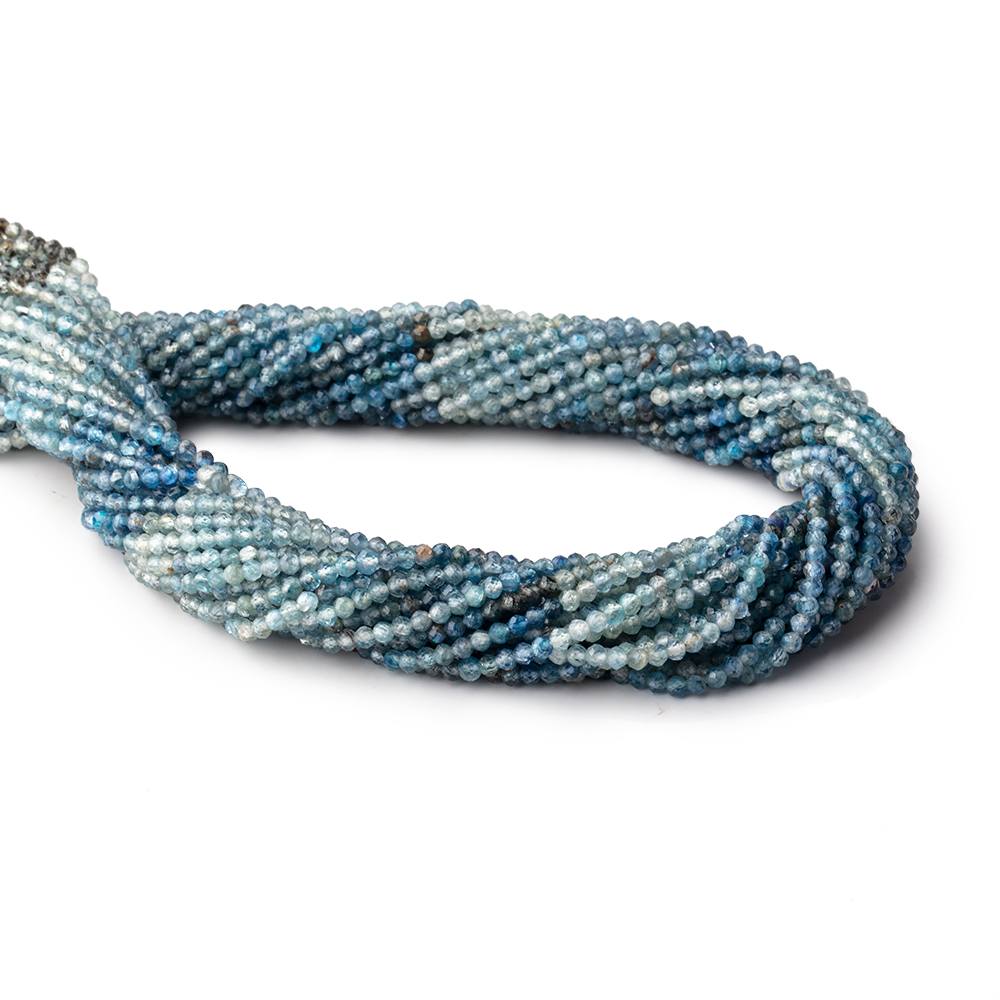 2.4mm Shaded Kyanite Micro Faceted Rondelle Beads 13 inch 156 pieces (ONLINE ORDER ONLY)