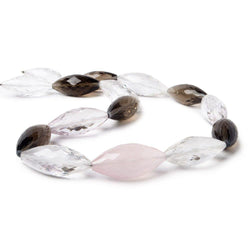 24x10-27x13mm Multi Gemstone Faceted Marquise 15 inch 15 Beads AA (ONLINE ORDER ONLY)