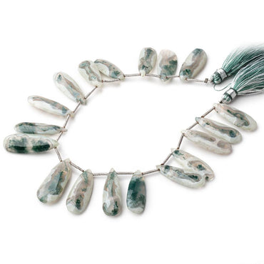 24x10-29x11mm Peacock Solar Quartz Faceted Pear Beads 8 inch 18 pieces (ONLINE ORDER ONLY)