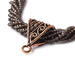 24x14x12mm Copper Bail Scroll And Miligrain Design Set of 2 (ONLINE ORDER ONLY)