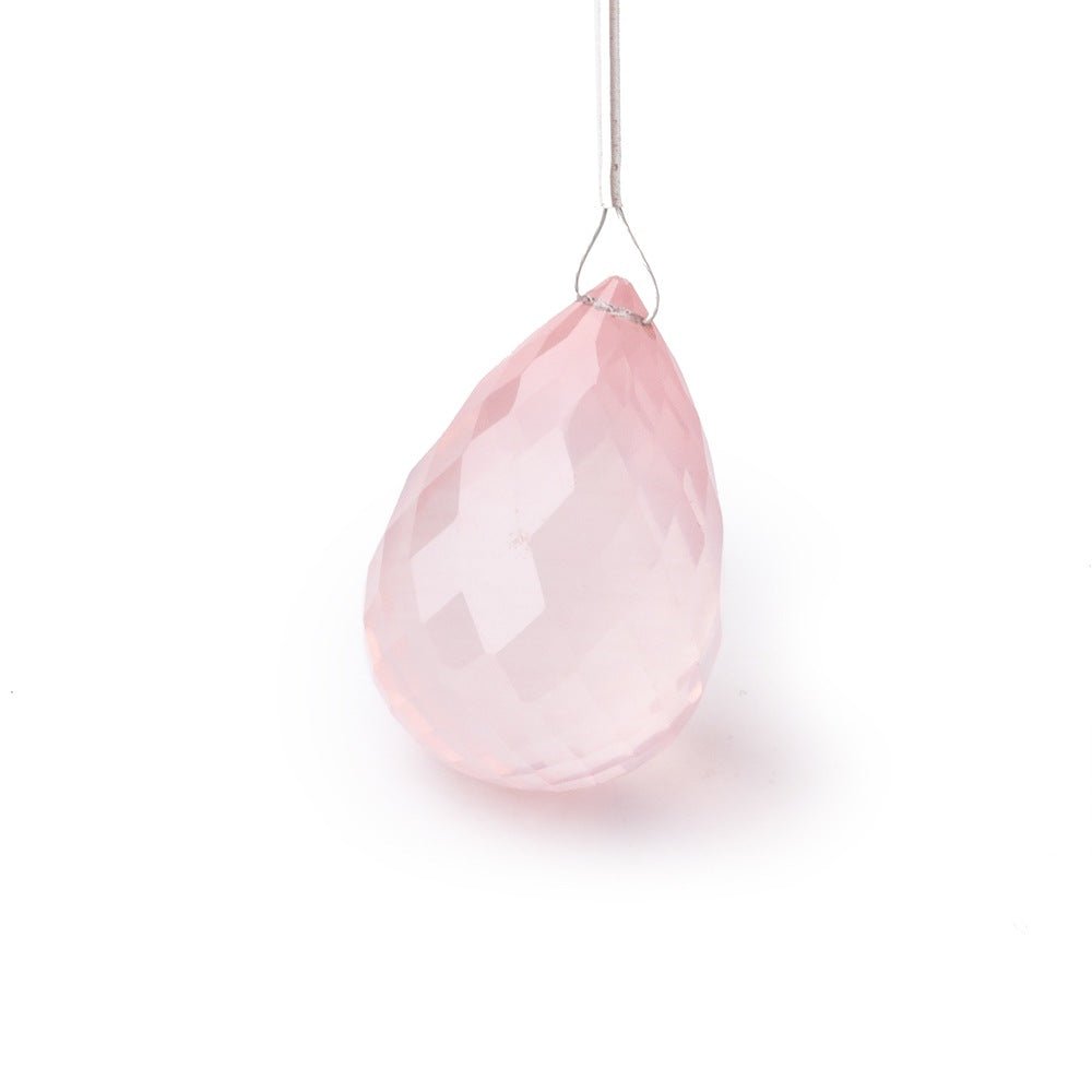 24x16mm Rose Quartz Faceted Tear Drop Focal 1 Bead (ONLINE ORDER ONLY)