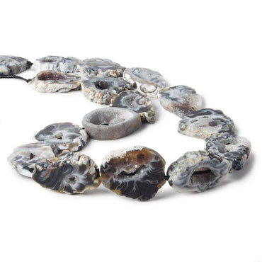 24x17-28x25mm  Multi Color Occo Agate Drusy slice beads 17 inch 16 pieces (ONLINE ORDER ONLY)