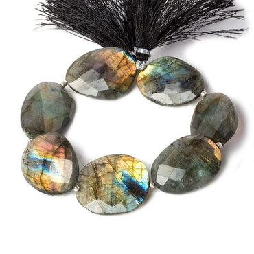 24x22-28x22mm Labradorite faceted nugget beads 8 inch 8 pieces (ONLINE ORDER ONLY)