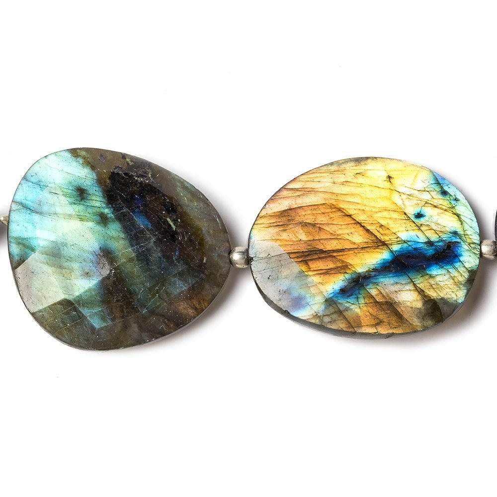 24x22-28x22mm Labradorite faceted nugget beads 8 inch 8 pieces (ONLINE ORDER ONLY)