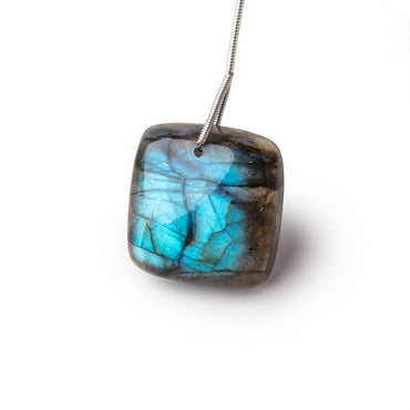 24x24x8mm Labradorite Plain Square Pendant 1 AAA Focal (ONLINE ORDER ONLY)