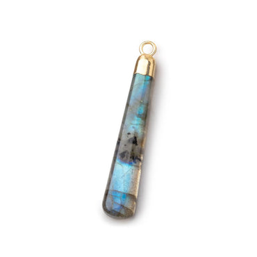 24x6-29x7mm Gold Leafed Labradorite Plain Pear Pendant 1 piece (ONLINE ORDER ONLY)