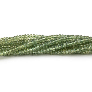 2.5-2.8mm Green Sapphire Plain Rondelle Beads 15 inch 230 pieces (ONLINE ORDER ONLY)