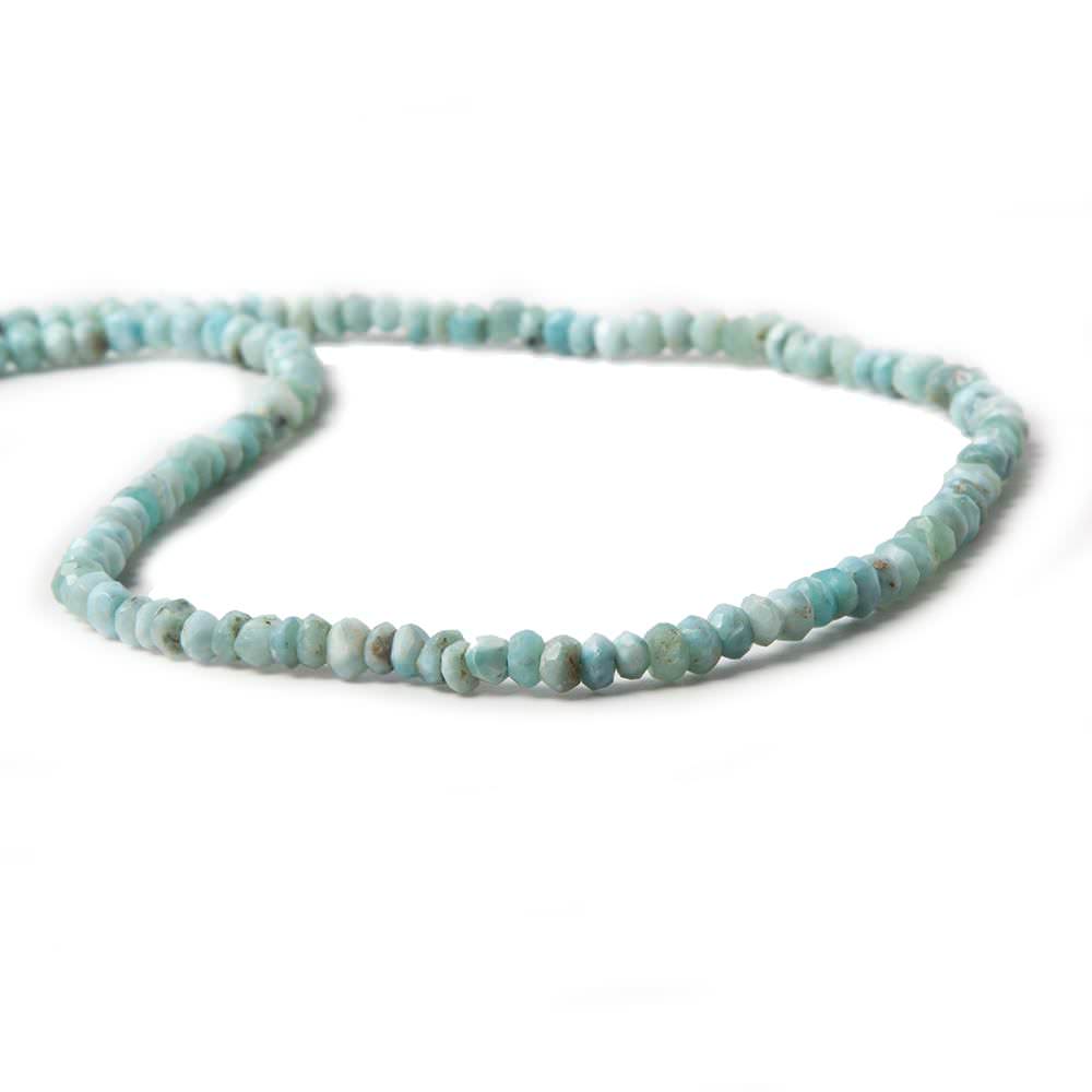 2.5-3 mm Larimar faceted rondelle beads 13 inch 120 pieces (ONLINE ORDER ONLY)