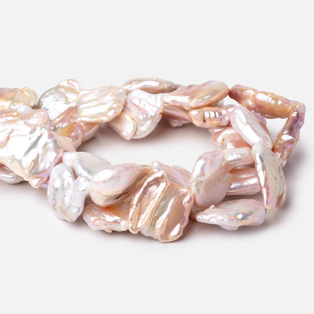 25-30mm Blush Pink Ultra Baroque Freshwater Pearls 15 inch 14 Beads A (ONLINE ORDER ONLY)