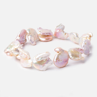 25-30mm Blush Pink Ultra Baroque Freshwater Pearls 15 inch 14 Beads A (ONLINE ORDER ONLY)