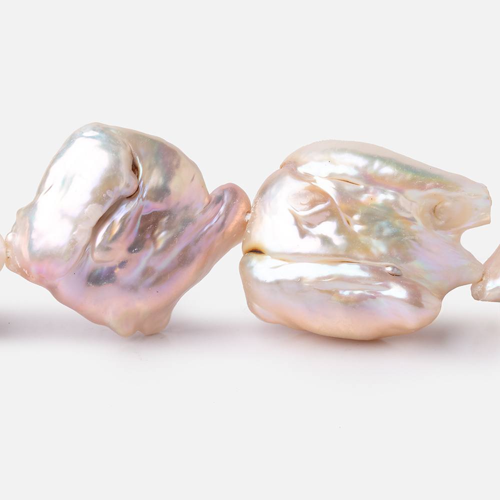 25-30mm Blush Pink Ultra Baroque Freshwater Pearls 15 inch 14 Beads A (ONLINE ORDER ONLY)