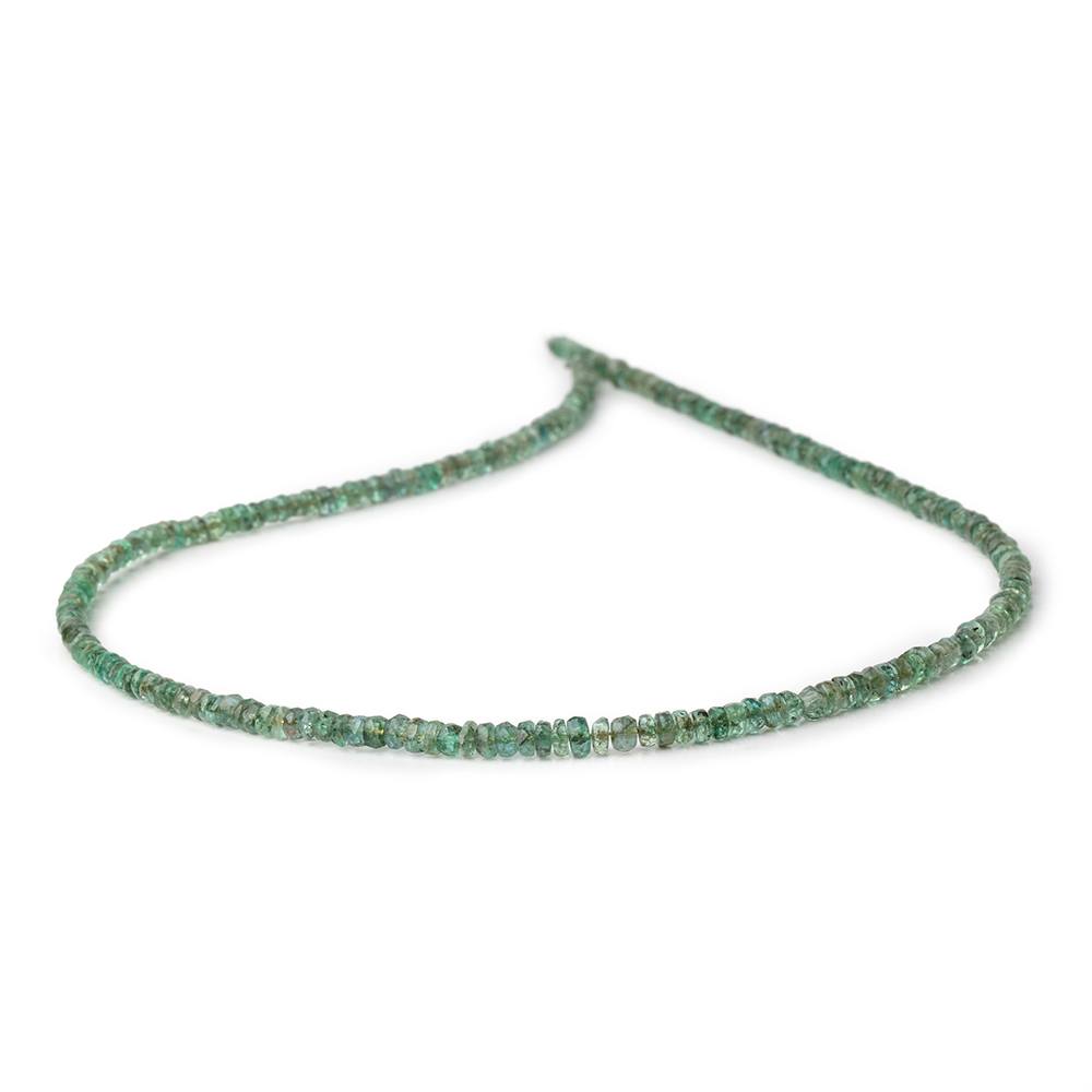 2.5-3.5mm Emerald faceted rondelle beads 16 inches 236 pieces A (ONLINE ORDER ONLY)