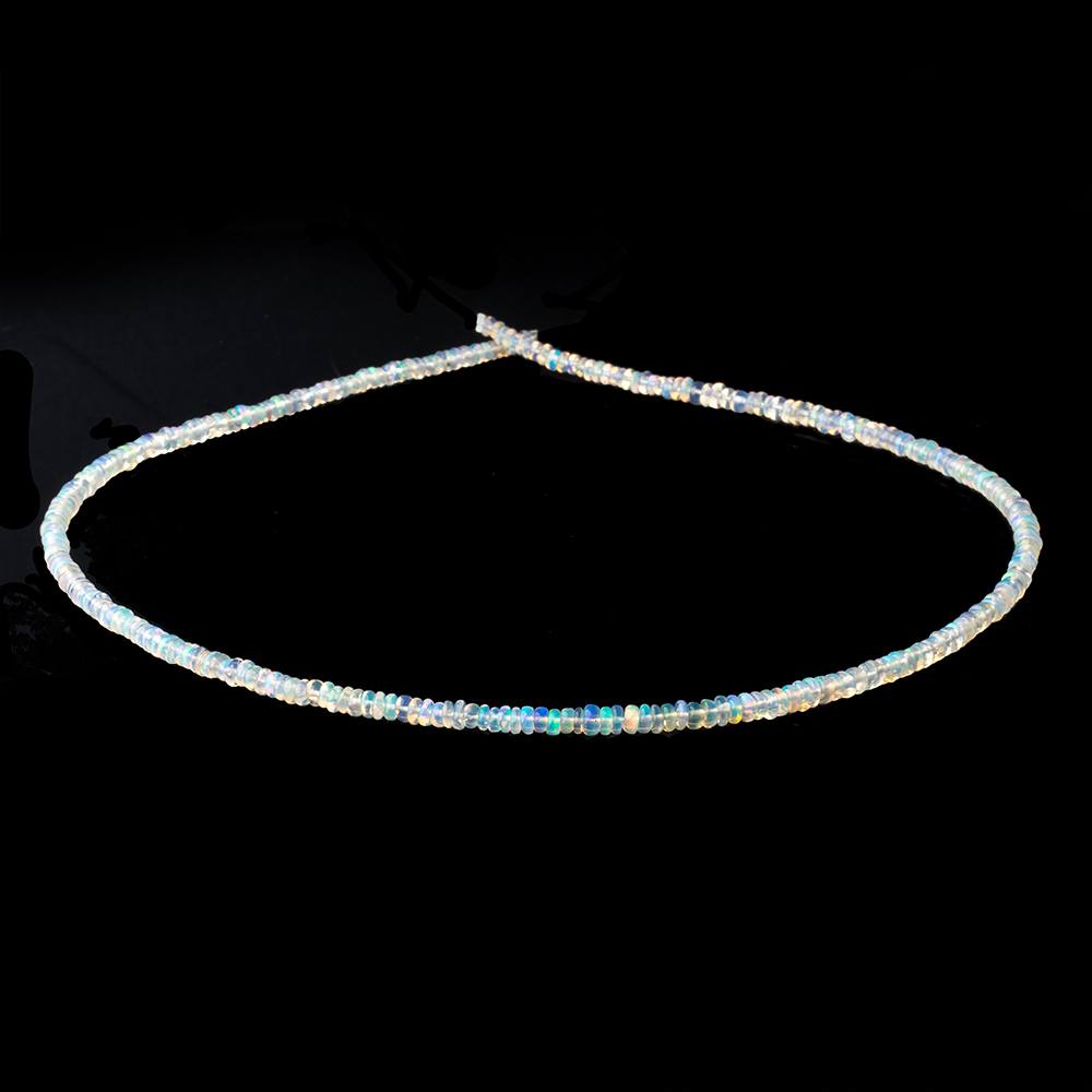 2.5-3.5mm Ethiopian Opal Plain Rondelle Beads 16 inch 285 pieces AA (ONLINE ORDER ONLY)