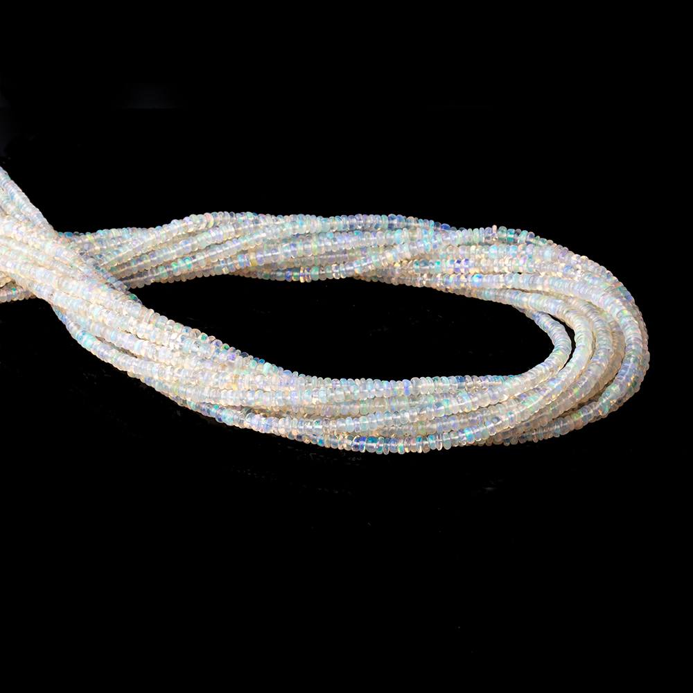 2.5-3.5mm Ethiopian Opal Plain Rondelle Beads 16 inch 285 pieces AA (ONLINE ORDER ONLY)