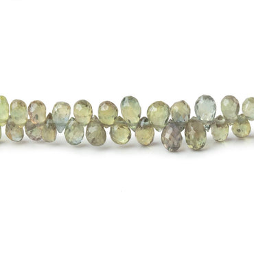 2.5-3.5mm Green Sapphire Micro Faceted Tear Drop Beads 18 inch 300 pieces AAA (ONLINE ORDER ONLY)