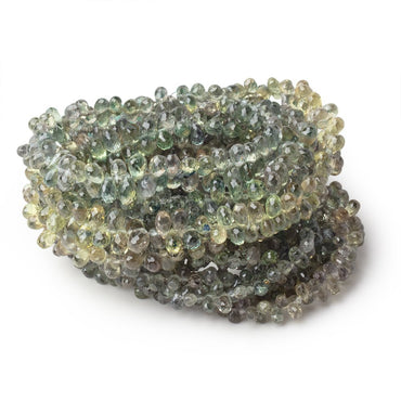 2.5-3.5mm Green Sapphire Micro Faceted Tear Drop Beads 18 inch 300 pieces AAA (ONLINE ORDER ONLY)